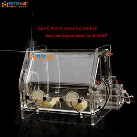 Caja de guantes portátil del vacío, Mt008 tipo caja de guantes del puerto de gas de C mini