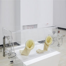 Caja de guantes de acrílico del nitrógeno, caja de guantes del gas inerte de la investigación del laboratorio médico