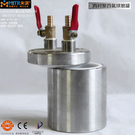 Tarro de pulido del molino de cuenco de la bola del vacío de PTFE tarros del Teflon del molino de bola de 0,1 litros