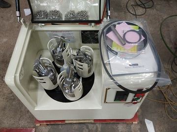 Molino de bola del laboratorio con el tarro del acero inoxidable del vacío