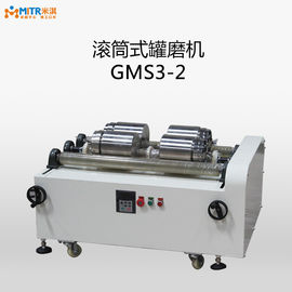 amoladora horizontal del molino de bola de rodillo de la capacidad 0.5-3L con el tarro del acero inoxidable 2