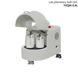 Semi molino de bola planetario del laboratorio del círculo con el tarro de pulido del acero inoxidable de poco ruido