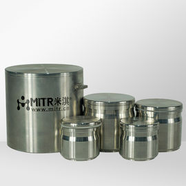 1L - los tarros del acero inoxidable 5L con las tapas, molino de pulido vertical sacuden resistencia de desgaste