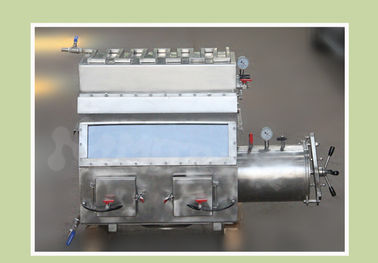Caja de guantes anti del vacío de la corrosión para el puerto modificado para requisitos particulares operación del guante del gas inerte