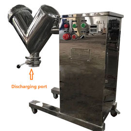 El mezclador de forma de V 10L del molino de bola del laboratorio escoge el mezclador 0.55Kw del polvo del pedestal