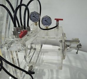 Tipo portátil caja de guantes de la caja de guantes Mt012 del laboratorio del vacío de PMMA del puerto de gas de C mini