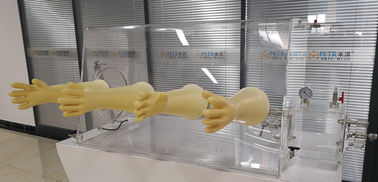 Guantes resistentes químicos del laboratorio para la caja de guantes de acrílico y la caja de guantes del acero inoxidable