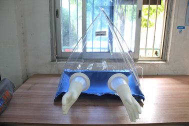 Diseño durable conveniente del gas inerte del uso de la cámara de Plasitc del bolso del guante del laboratorio